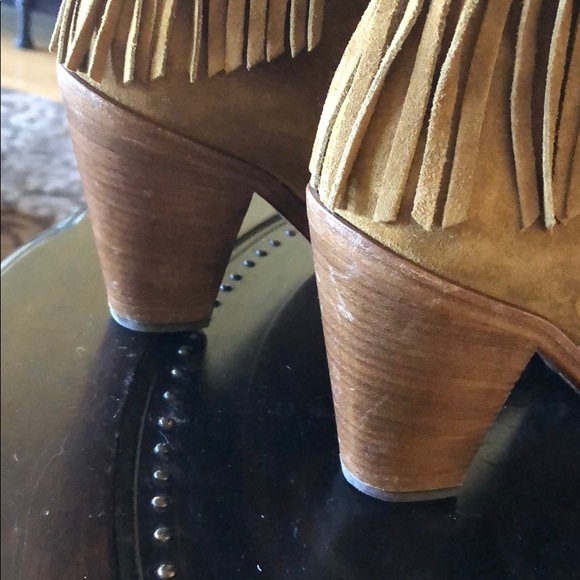 COPY - Saint Laurent “Curtis” Fringe Suede  Booties - Picture 7 of 8